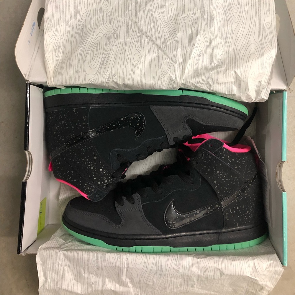 Nike SB dunk high “Northern Lights” sz 11.5